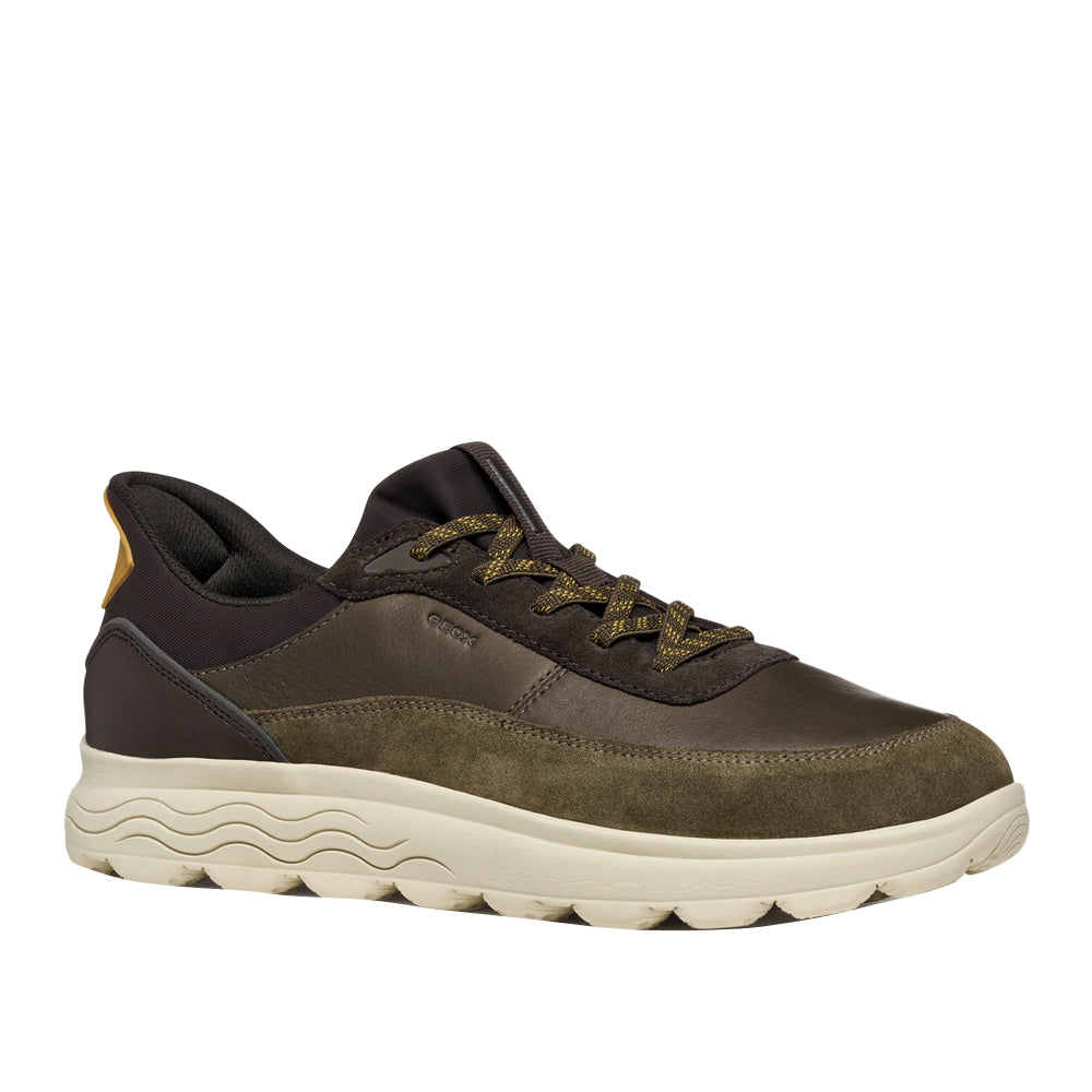 Sneakers Geox U Spherica Plus A - Nappa+scam Uomo - Militare