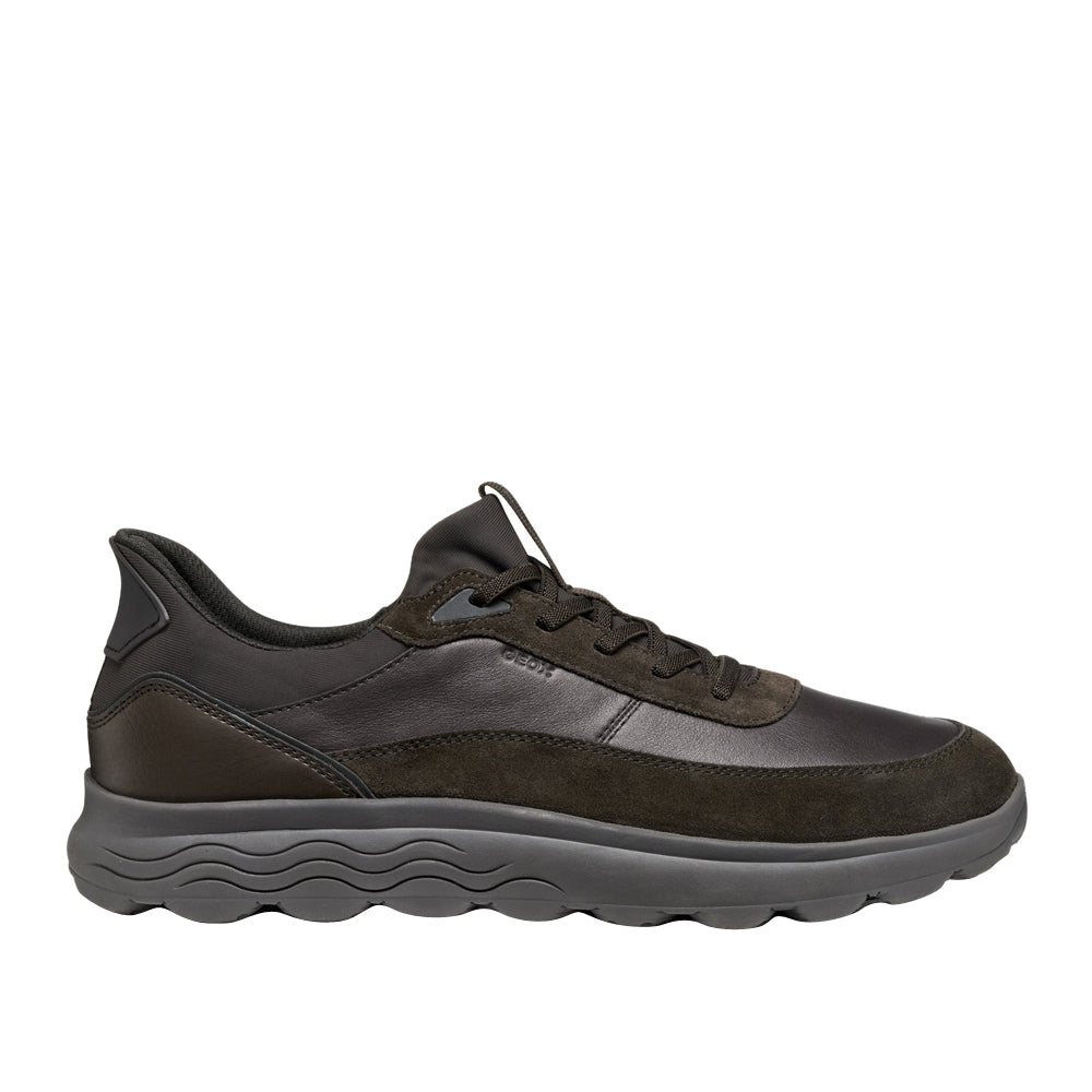 Sneakers Geox U Spherica Plus A - Nappa+scam Uomo - Marrone