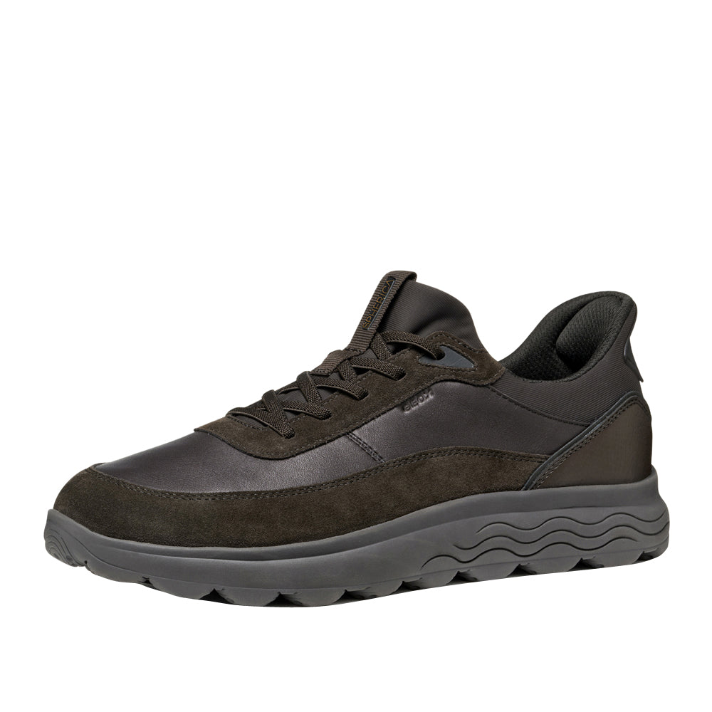 Sneakers Geox U Spherica Plus A - Nappa+scam Uomo - Marrone