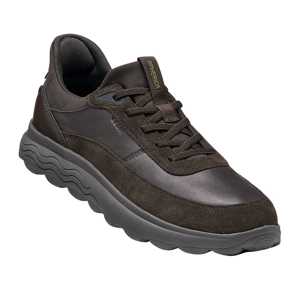 Sneakers Geox U Spherica Plus A - Nappa+scam Uomo - Marrone