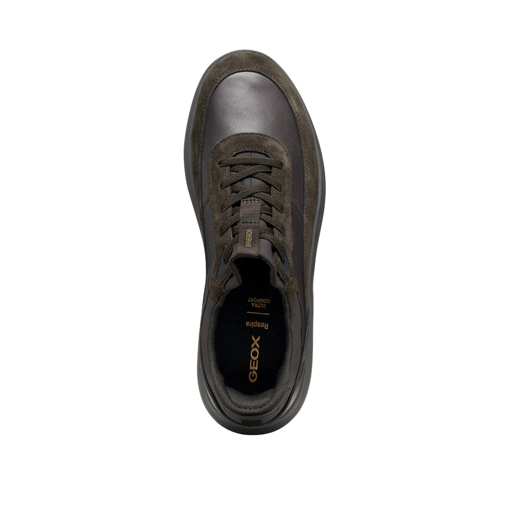 Sneakers Geox U Spherica Plus A - Nappa+scam Uomo - Marrone