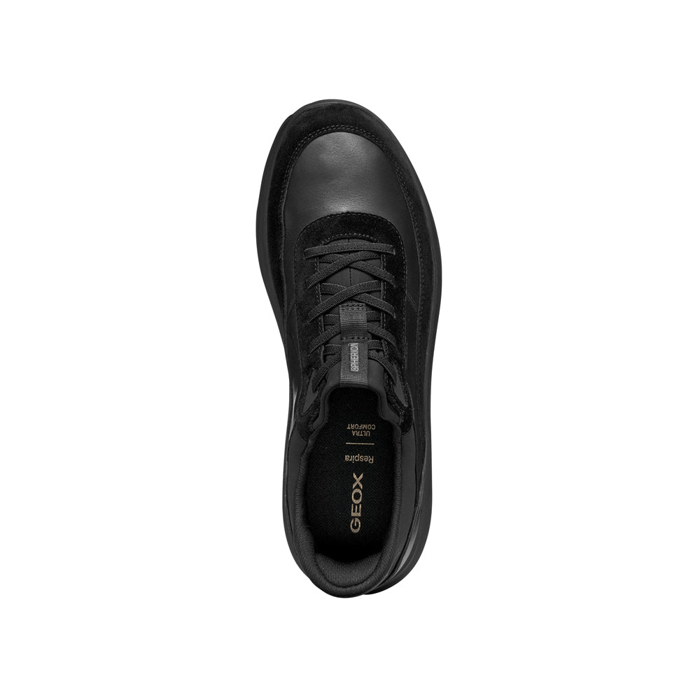 Sneakers Geox U Spherica Plus A - Nappa+scam Uomo - Nero