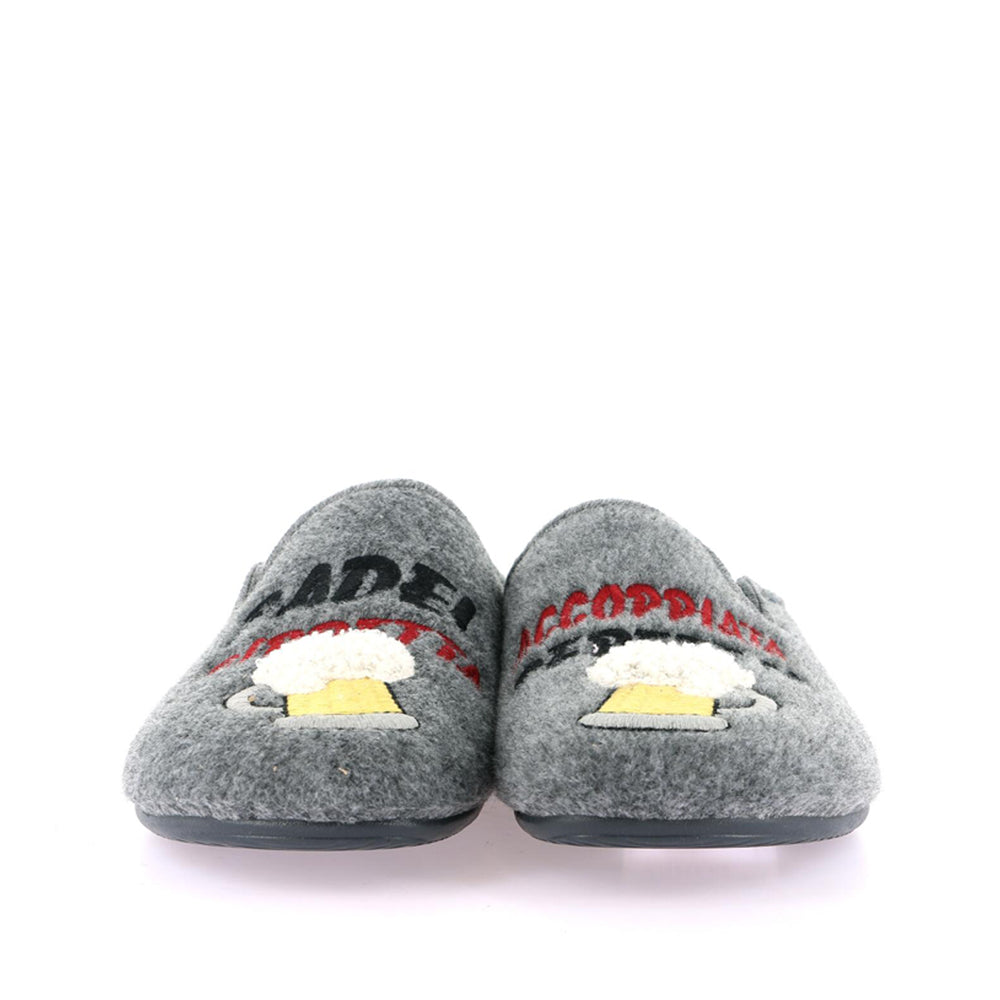 Pantofola Grunland B5 Ormi Uomo - Grigio
