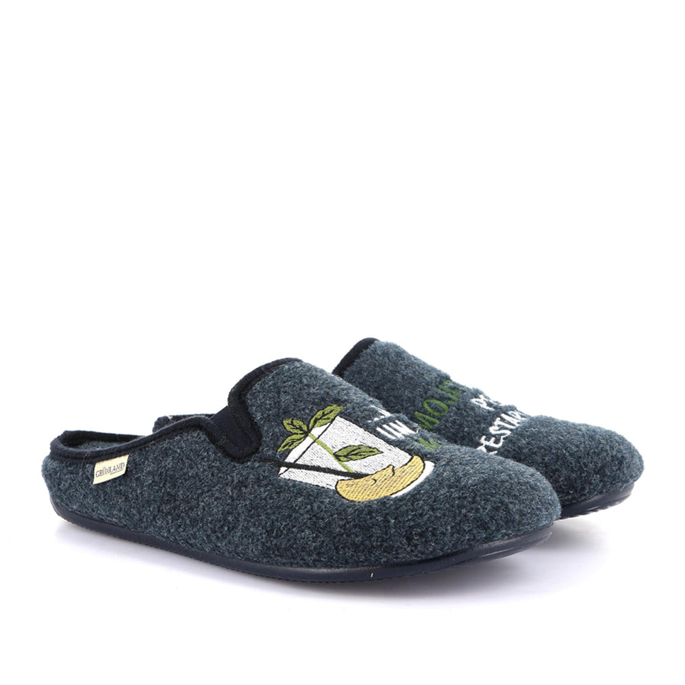 Pantofola Grunland B5 Ormi Uomo - Blu