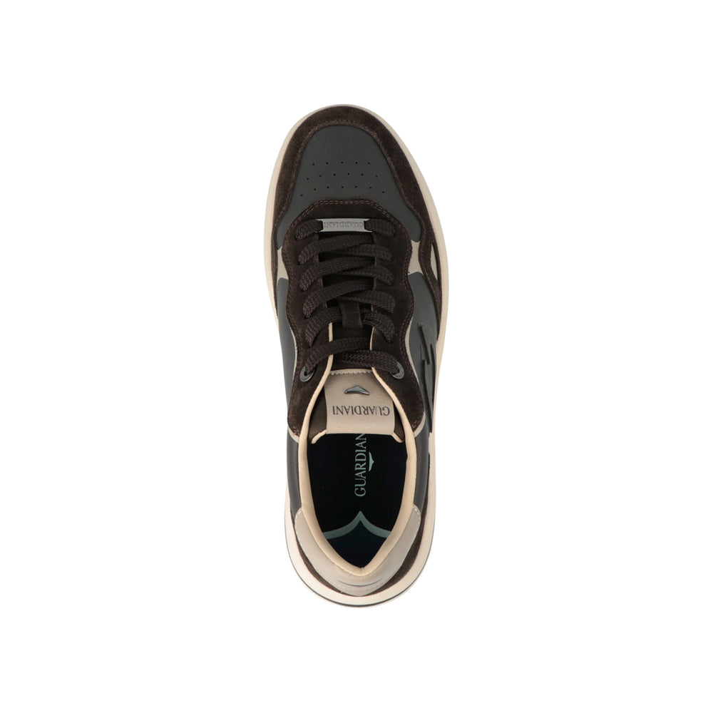 Sneakers Guardiani Aeris Basket Leather Uomo - Marrone