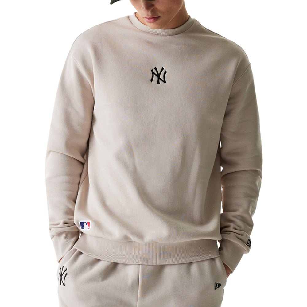 Felpa New Era New York Yankees Uomo - Beige