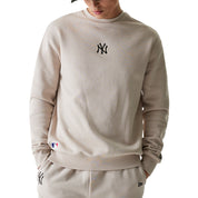 Felpa New Era New York Yankees Uomo - Beige