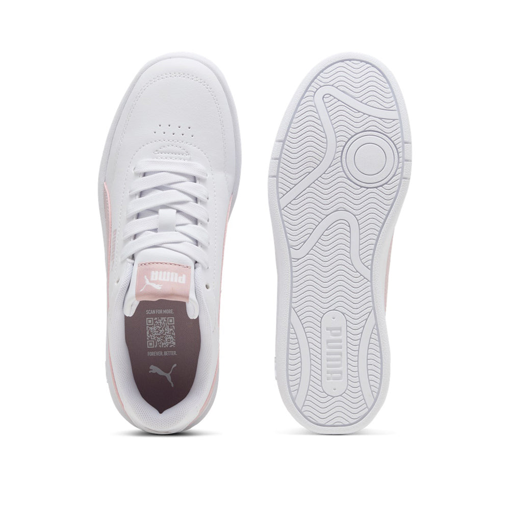 Sneakers Puma Court Classic Clean jr Unisex Ragazzo - Bianco