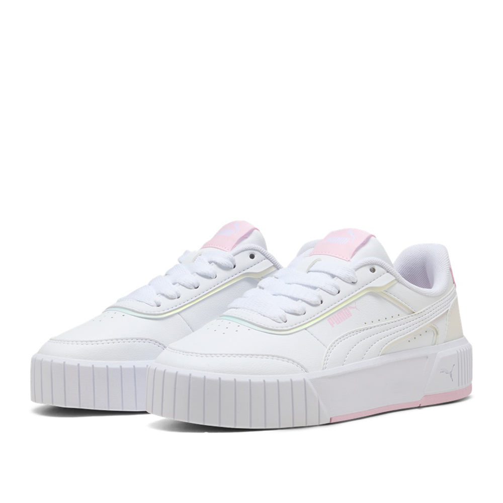 Sneakers Puma Carina Mia Holo 2.0 jr Unisex Ragazzo - White Pearl Pink