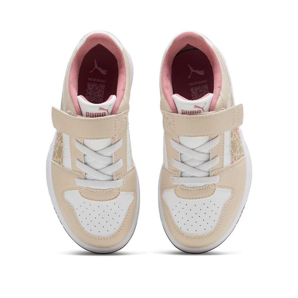 Sneakers Puma Rebound Slam Lo Winter Safari Ac+ ps Unisex Bambino - Crema