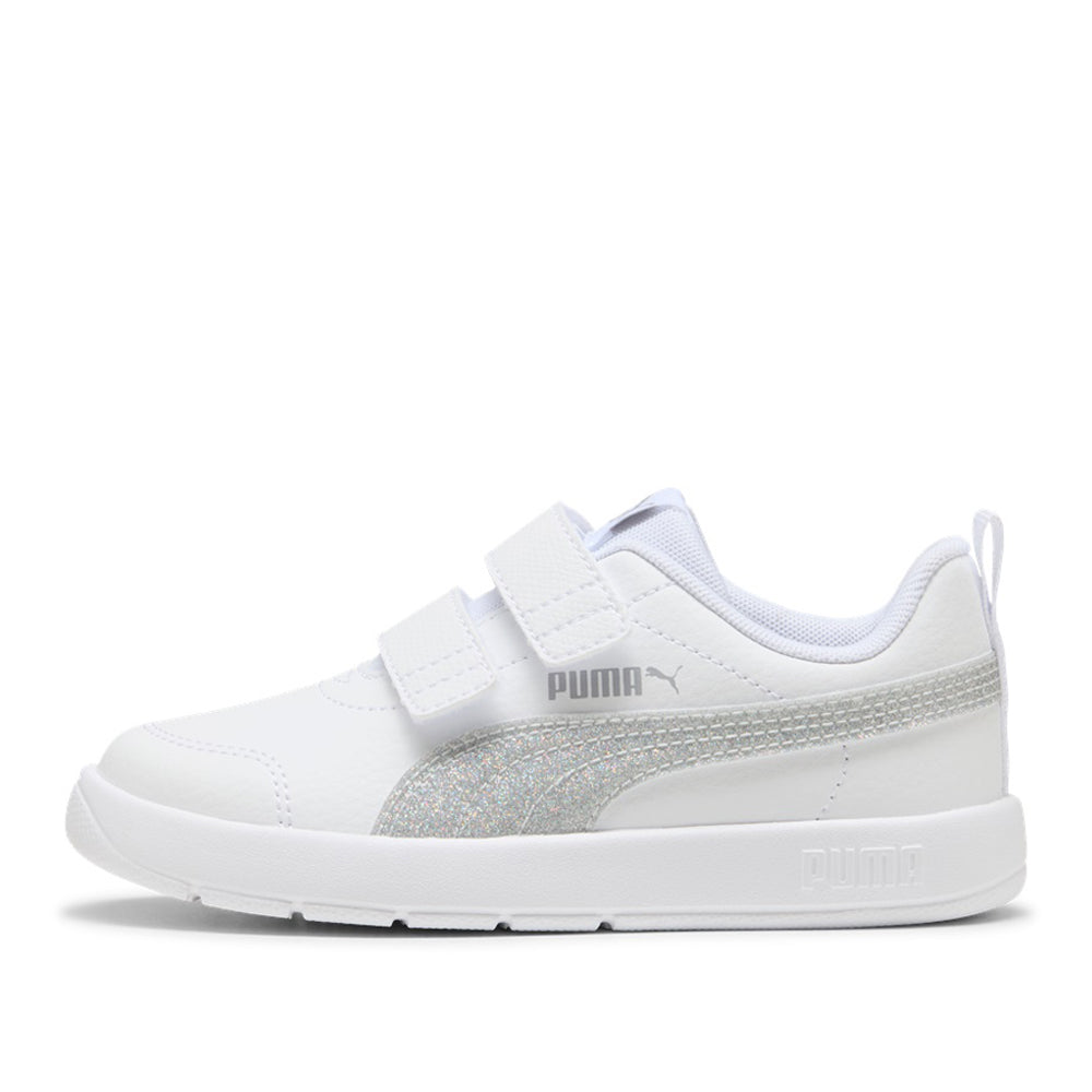 Sneakers Puma Courtflex V3 Glitz V ps Unisex Bambino - Bianco