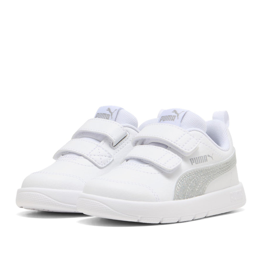 Sneakers Puma Courtflex V3 Glitz V Inf Unisex Bimbo - Bianco