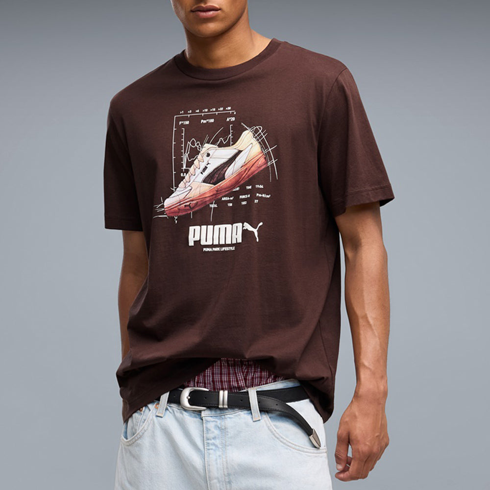 T-Shirt Puma Uomo - Marrone