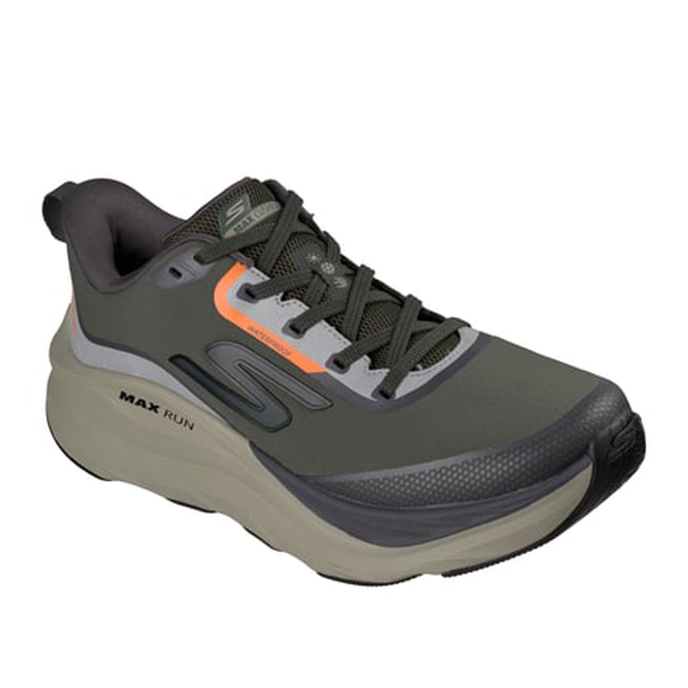 Scarpa Running Skechers Max Run Uomo - Oliva