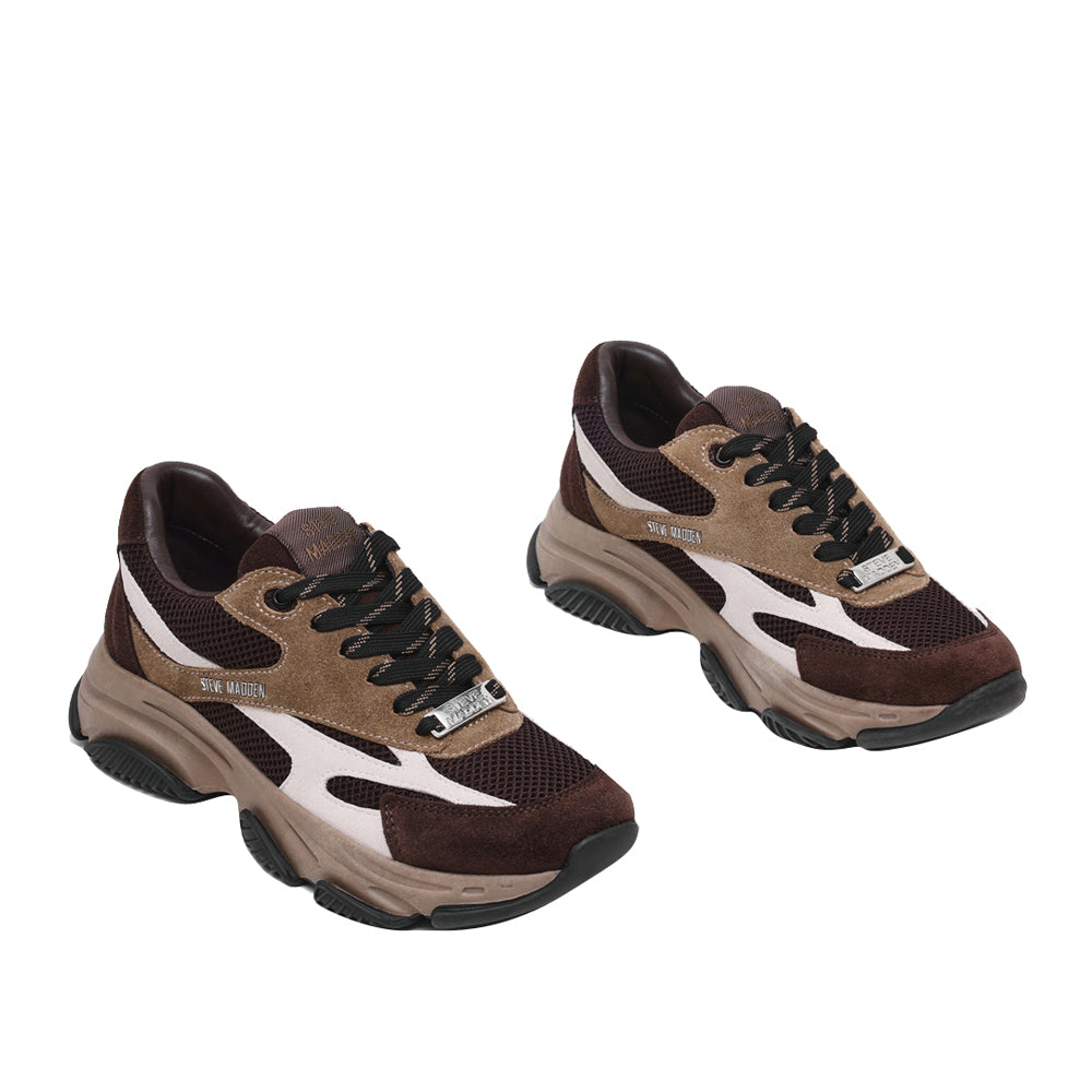 Sneakers Steve Madden Front Row Donna - Marrone