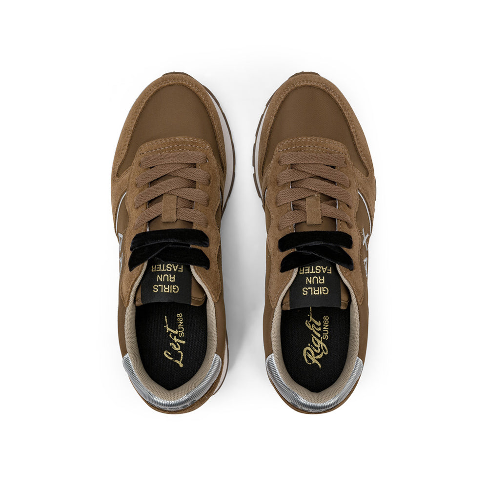 Sneakers Sun68 Ally Silver Gold Donna - Marroncino