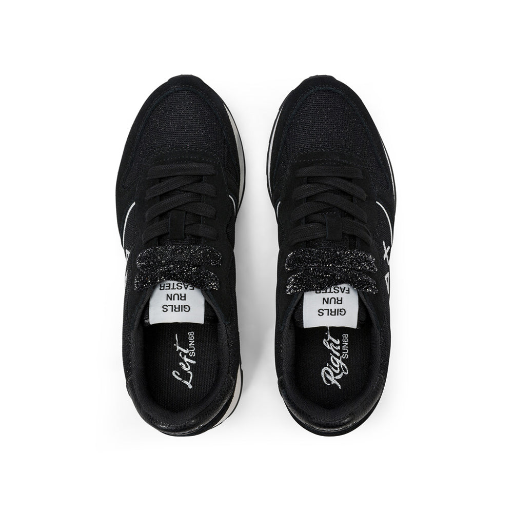 Sneakers Sun68 Ally Glitter Textile Donna - Nero