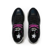 Sneakers Sun68 Big Stargirl Glitter Donna - Nero