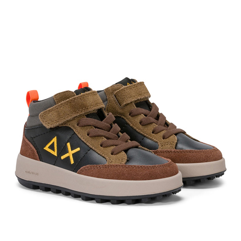 Sneakers Sun68 Boy's Genius Midi Bambino - Marrone