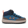 Sneakers sun68 boy's genius midi bambino - blu