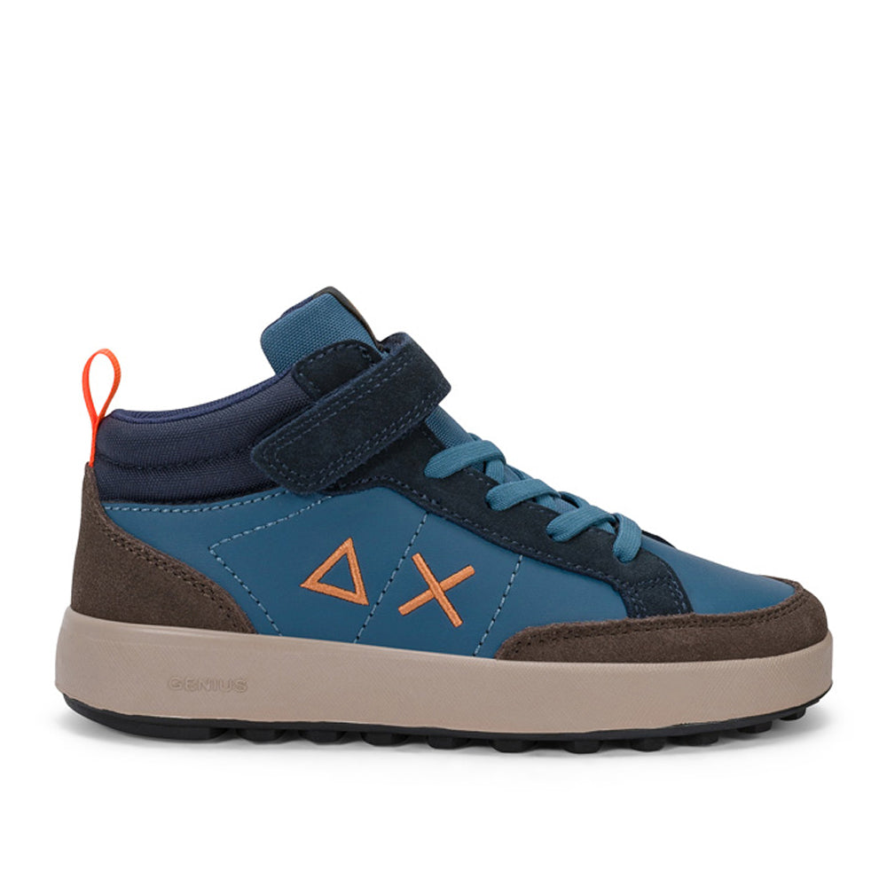 Sneakers Sun68 Boy's Genius Midi Bambino - Blu