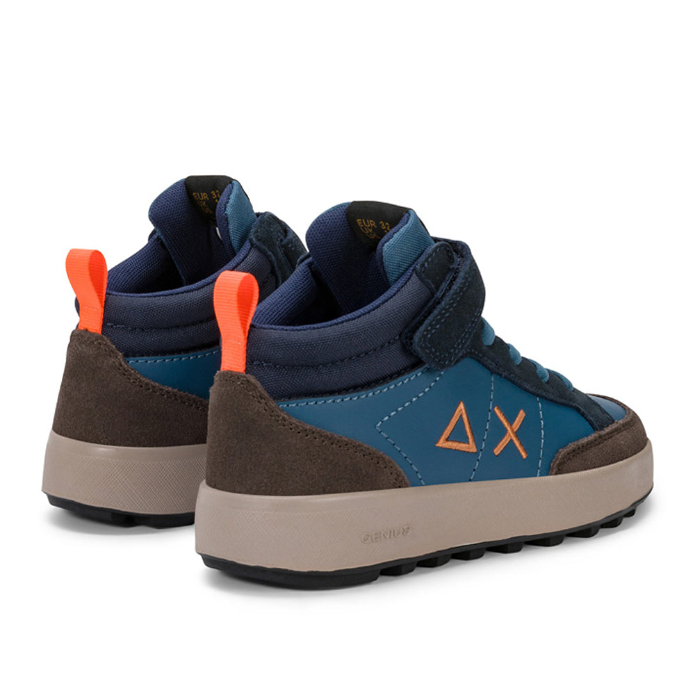 Sneakers Sun68 Boy's Genius Midi Bambino - Blu