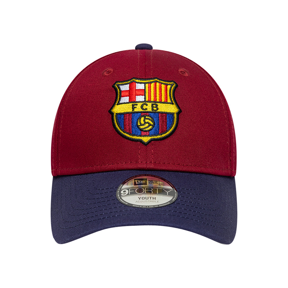 Cappello New Era Barcelona fc Unisex Ragazzo - Rosso